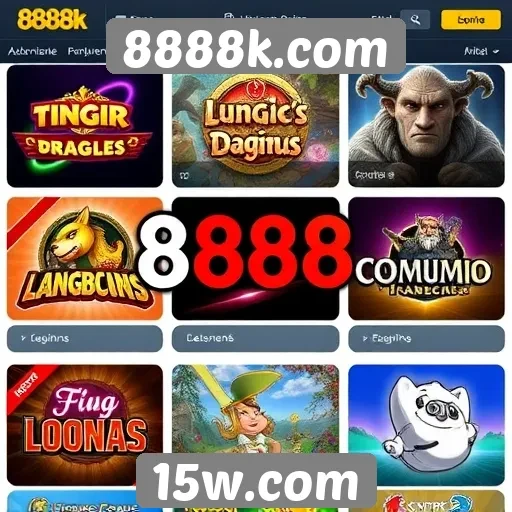 Principais jogos disponíveis em 8888k.com
